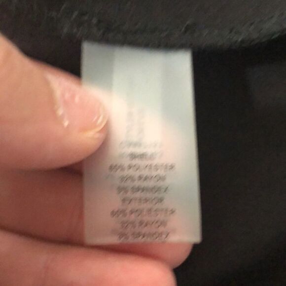 Vince camuto NWOT black fold off the shoulder midi cocktail dress - Picture 10 of 16